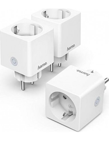 Hama WiFi-Socket, small Square, 3680W/16A, 3 pcs.