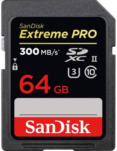 SanDisk ExtremePRO SDXC V90 64GB 300MB UHS-II  SDSDXDK-064G-GN4IN