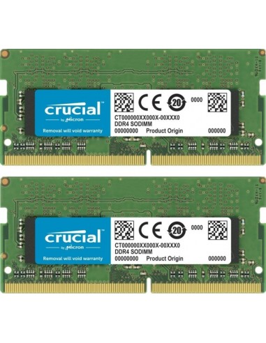 Crucial 64GB Kit DDR4 3200 MT/s 32GBx2 SODIMM 260pin CL22