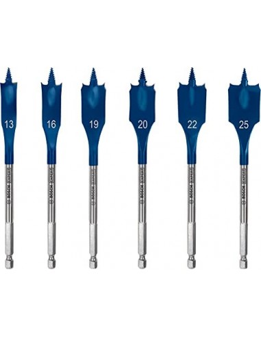 Expert Self Cut Speed ​​Flat Fräsbahrer Set, 6-piece, Ø 13 - 25mm