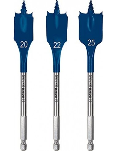 Expert Self Cut Speed ​​Flat Fräsbahrer Set, 3-piece, Ø 20/22 / 25mm