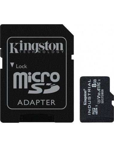 Industrial 8 GB microSDHC, memory card