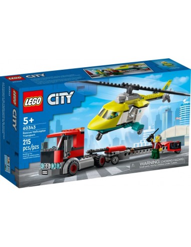 60343 City Helicopter Transporter Construction Toy