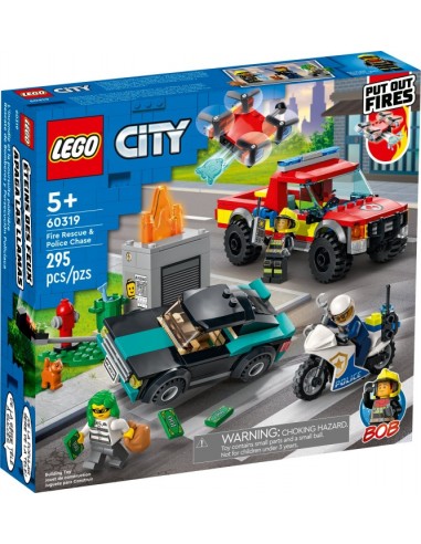 60319 City Fire Fighter and Chase Construction Toy