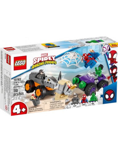 10782 Marvel Spidey and His Super Friends Hulks and Rhinos Monster Truck Duel Construction Toy