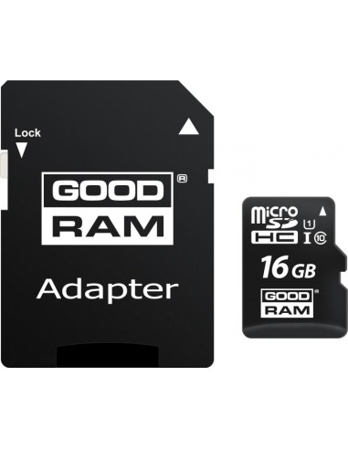 GOODRAM microSDHC           16GB Class 10 UHS-I + adapter