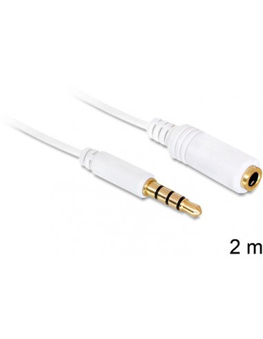 DeLOCK 3.5mm 2m audio cable White