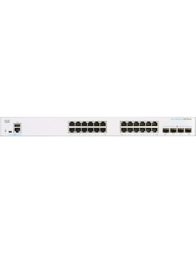 Cisco CBS350-24T-4G-EU network switch Managed L2/L3 Gigabit Ethernet (10/100/1000) Silver