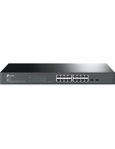 TP-LINK JetStream 16-Port Gigabit Smart Switch with 2 SFP Slots