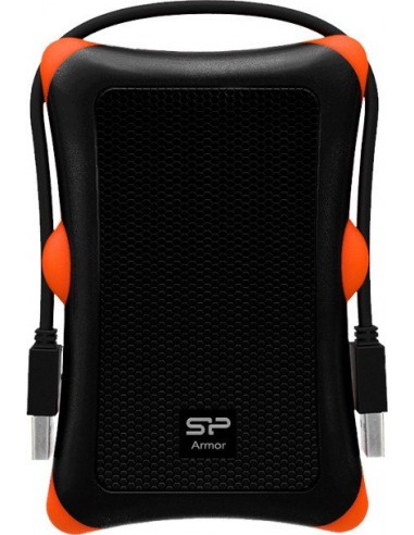 Silicon Power Armor A30 HDD/SSD enclosure Black, Orange