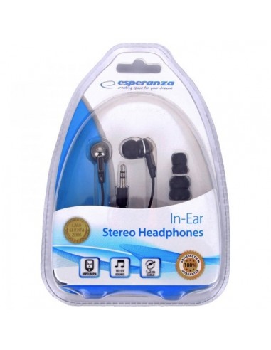 Esperanza EH125 headphones/headset In-ear Black,Graphite