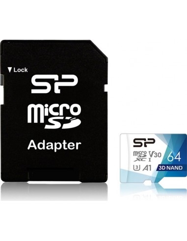 Silicon Power Superior Pro memory card 64 GB MicroSDXC Class 10 UHS-III