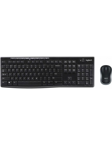 Logitech MK270 keyboard RF Wireless QWERTY Czech, Polish, Turkish Black, Silver