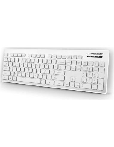 Esperanza EK130W keyboard USB QWERTY White