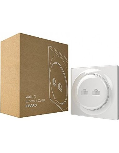 Fibaro Walli N socket-outlet 2 x RJ-45 White