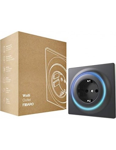 Fibaro FGWOF-011-8 socket-outlet Type F Black