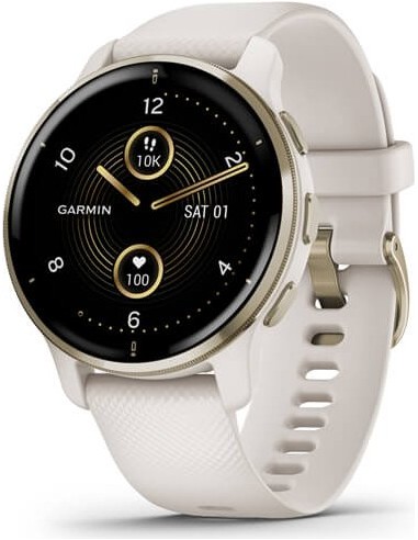 Garmin Venu 2 Plus Ivory/Cream Gold