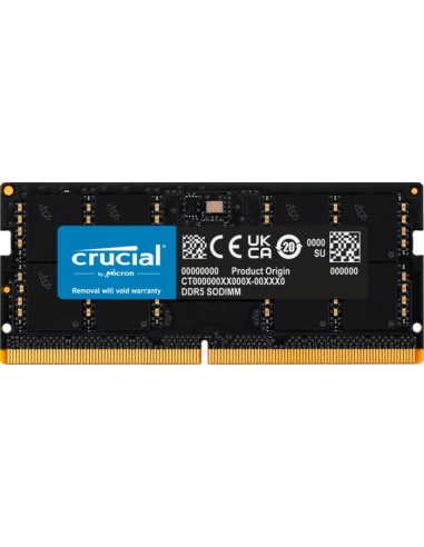 Crucial 32GB DDR5-4800 SODIMM CL40 (16Gbit)