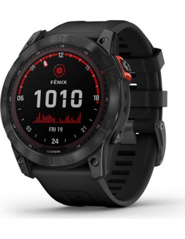 Garmin fenix 7X Solar Slate grey with black band