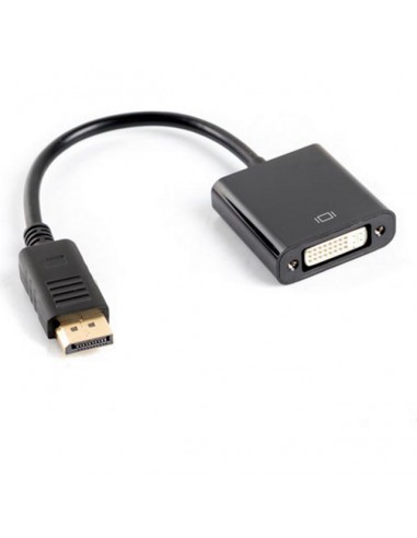 Lanberg AD-0007-BK video cable adapter 0.1 m DisplayPort DVI-D Black