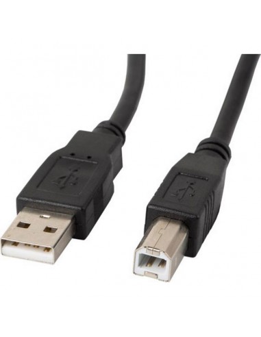 Lanberg CA-USBA-10CC-0050-BK USB cable 5 m USB 2.0 USB B Black