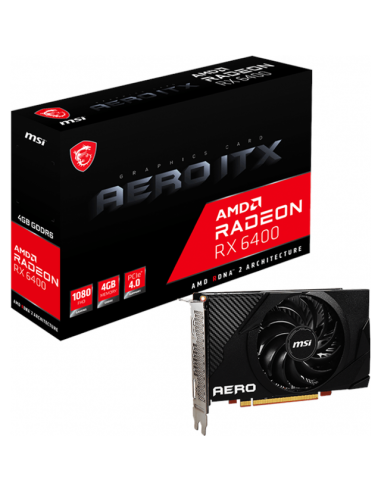 Graphics card MSI Radeon RX 6400 AERO ITX 4G