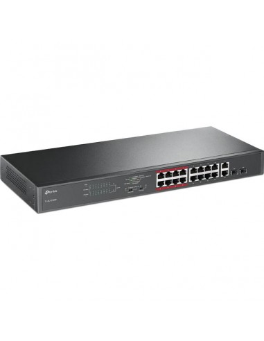 TP-LINK 16-Port 10/100Mbps + 2-Port Gigabit Unmanaged PoE Switch