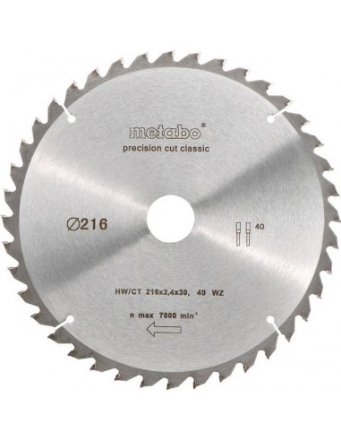 Metabo PrecisionCutClassic 216x 30, 40 WZ 5neg