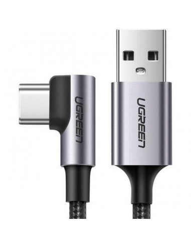 UGREEN Angled USB-C To USB-A Data Cable Black 1M