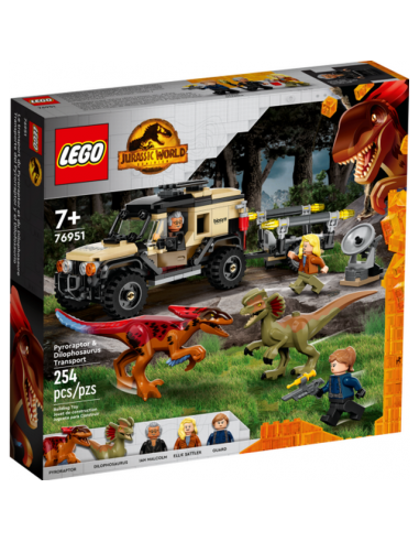 LEGO Jurassic 76951 Pyroraptor - Dilophosaurus Trans