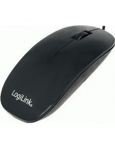 LogiLink Slim Optical, USB, 1000dpi, black (ID0063)