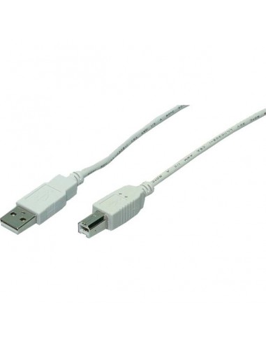 LogiLink USB 2.0 A-Plug-B-Plug Grey 2m (CU0007)