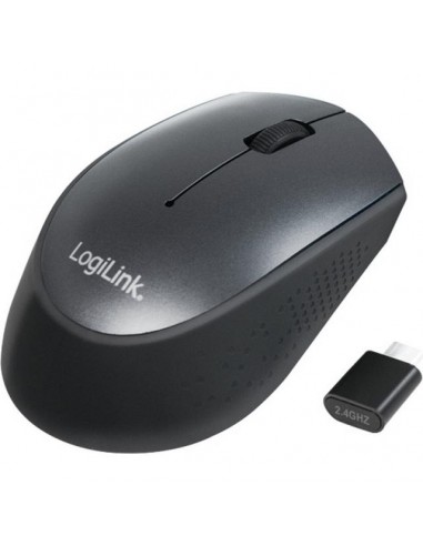 LogiLink Cablelose USB-C Funk Mouse, 2.4 GHz Black (ID0160)