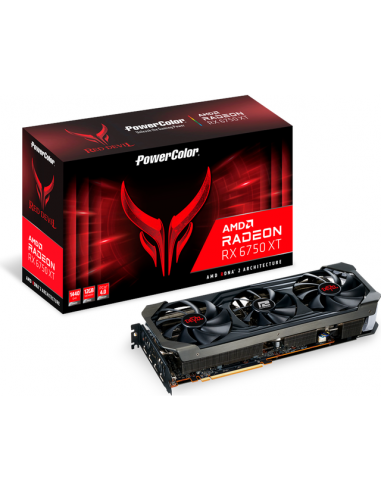 PowerColor Radeon Red Devil RX 6750 XT 12GB GDDR6 (AXRX 6750XT 12GBD6-3DHE/OC)