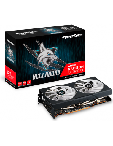 PowerColor Radeon Hellhound RX 6650 XT 8GB GDDR6 (AXRX 6650XT 8GBD6-3DHL/OC)