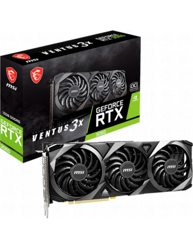 MSI GeForce RTX 3060 VENTUS 3X 12G OC NVIDIA 12 GB  GDDR6