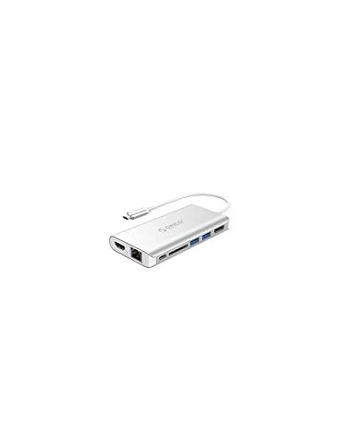 ORICO HUB USB-C 3X USB-A, MICROSD, 5 GBPS, ALU