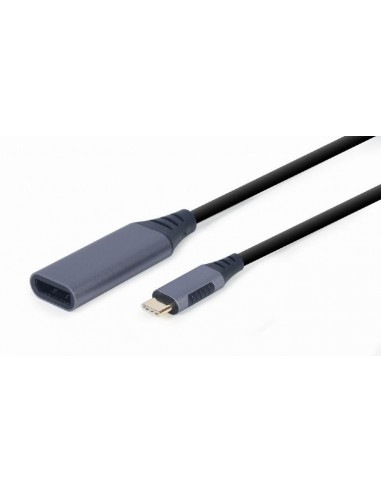 Cablexpert A-USB3C-DPF-01 video cable adapter 0.15 m USB Type-C DisplayPort Gray