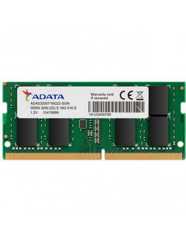 ADATA AD4S32008G22-SGN memory module 8 GB 1 x 8 GB DDR4 3200 MHz