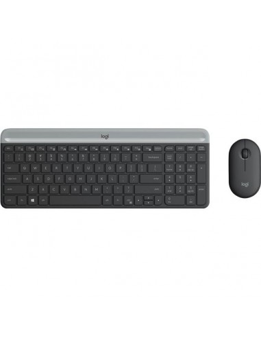 Logitech Slim Wireless Combo MK470 keyboard RF Wireless QWERTY US International Graphite