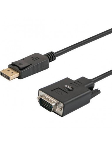 SAVIO DisplayPort (M) - VGA (M) Cable 1.8m CL-92 1.8m VGA (D-Sub) Black