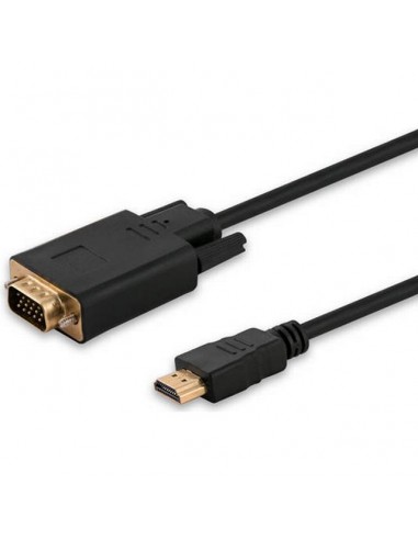 Savio CL-103 video cable adapter 1.8 m HDMI Type A (Standard) VGA (D-Sub) Black