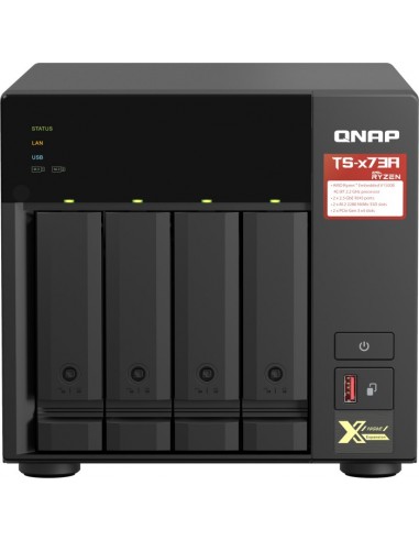 QNAP TS-473A NAS Tower Ethernet LAN Black V1500B