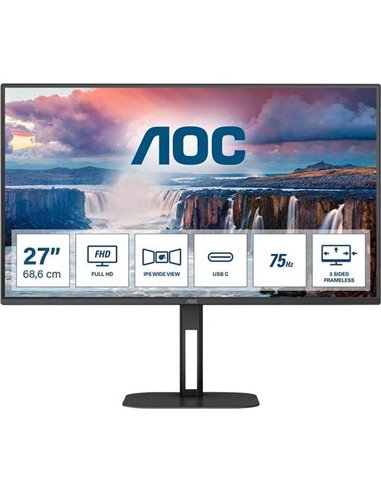 AOC V5 27V5CE 68.6 cm (27") 1920 x 1080 pixels Full HD LED Black