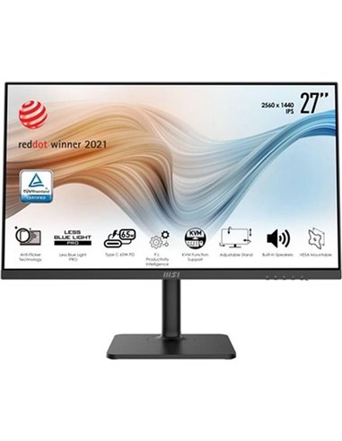 MSI Modern MD272QP 68.6 cm (27") 2560 x 1440 px Quad HD LED Black