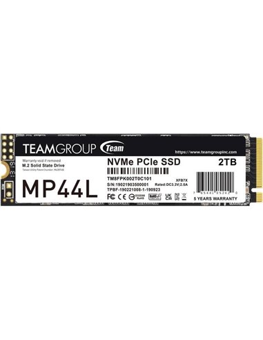 Teamgroup 2TB MP44L TM8FPK002T0C101 PCIe M.2 PCIe 4.0 x4 NVME