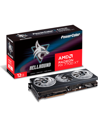 VGA PowerColor Radeon Hellhound RX 7700XT 12GB GDDR6