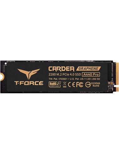 Teamgroup 1TB T-Force CARDEA A440 Pro TM8FPR001T0C129 PCIe M.2 PCIe 4.0 x4 NVME Heatsink