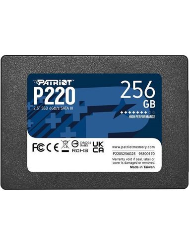 Patriot Memory P220 256GB 2.5" Serial ATA III