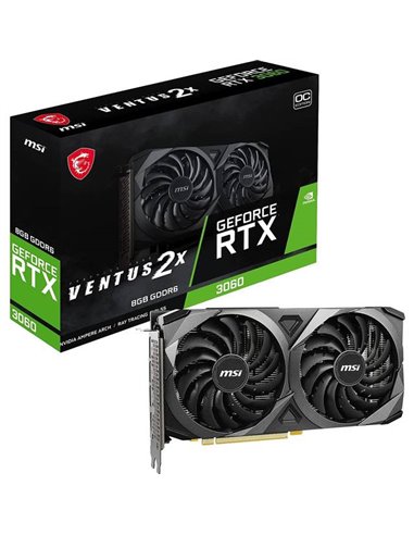 MSI RTX3060 VENTUS 2X OC 8GB NVIDIA GeForce RTX 3060 GDDR6